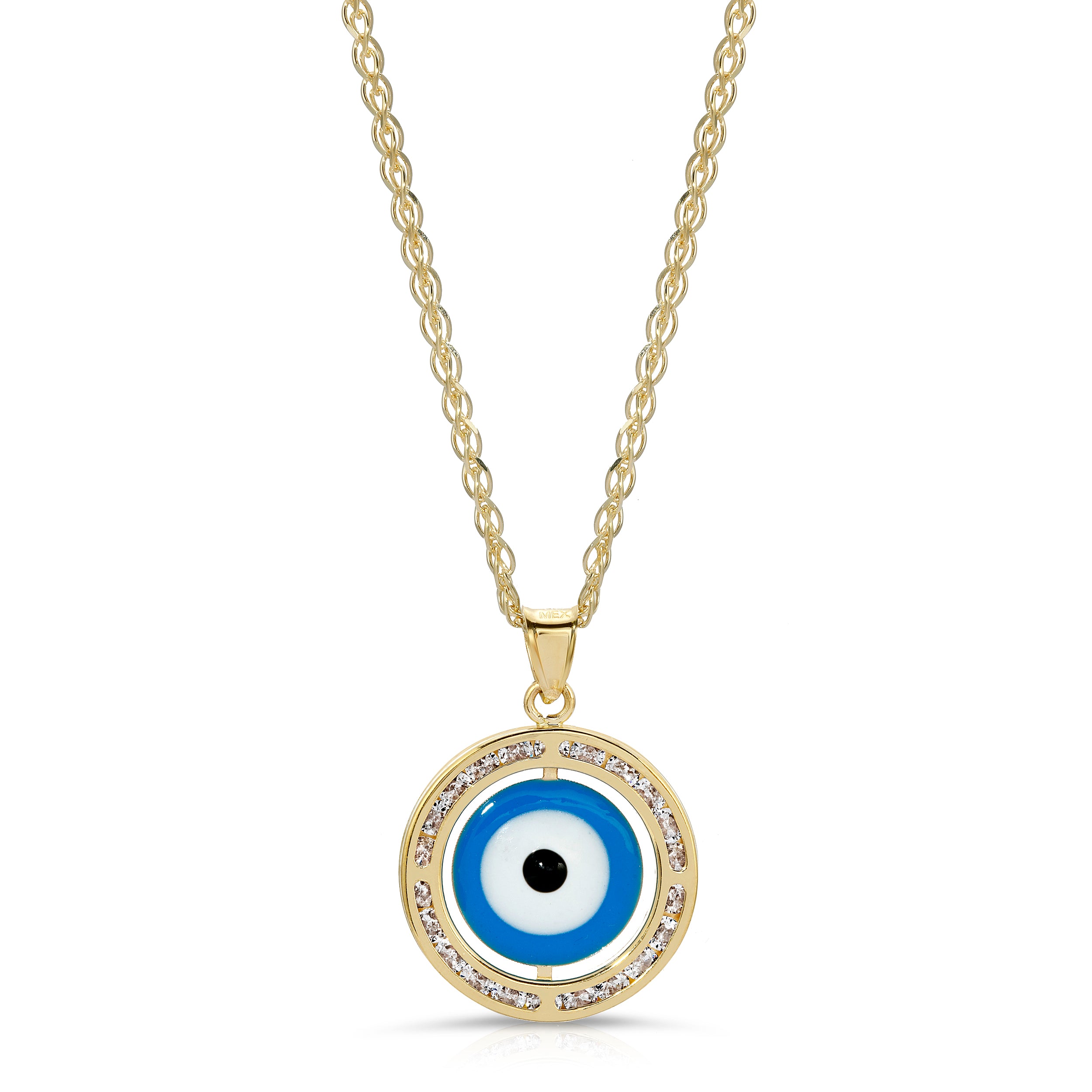 Buy Shimmering Classic Evil Eye gold Necklace- Joyalukkas